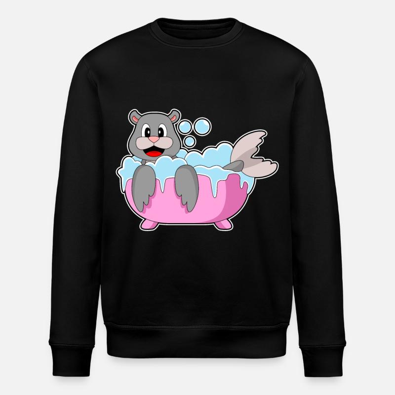 Seal bathtub - Stanley/Stella ROLLER Unisex Organic Sweatshirt - black