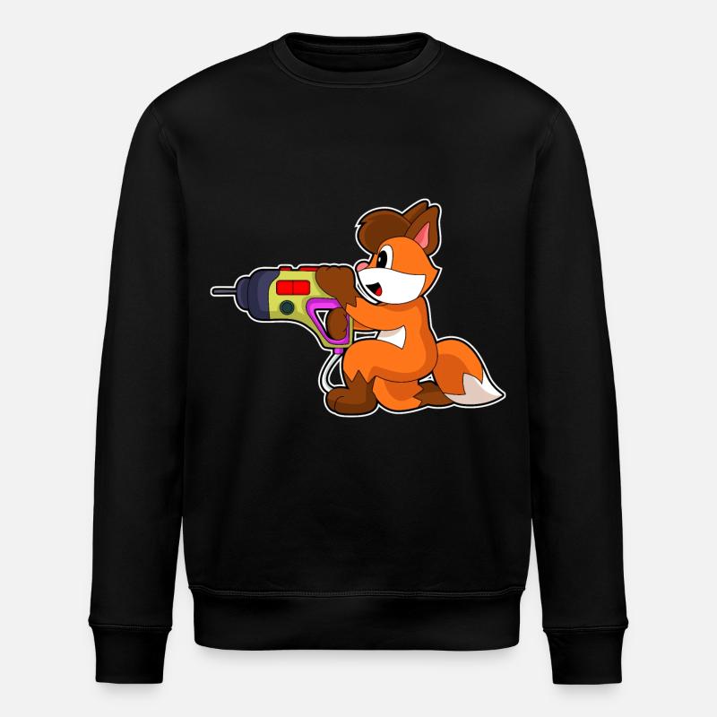 Fuchs Craftsman Drill - Stanley/Stella ROLLER Unisex Organic Sweatshirt - black