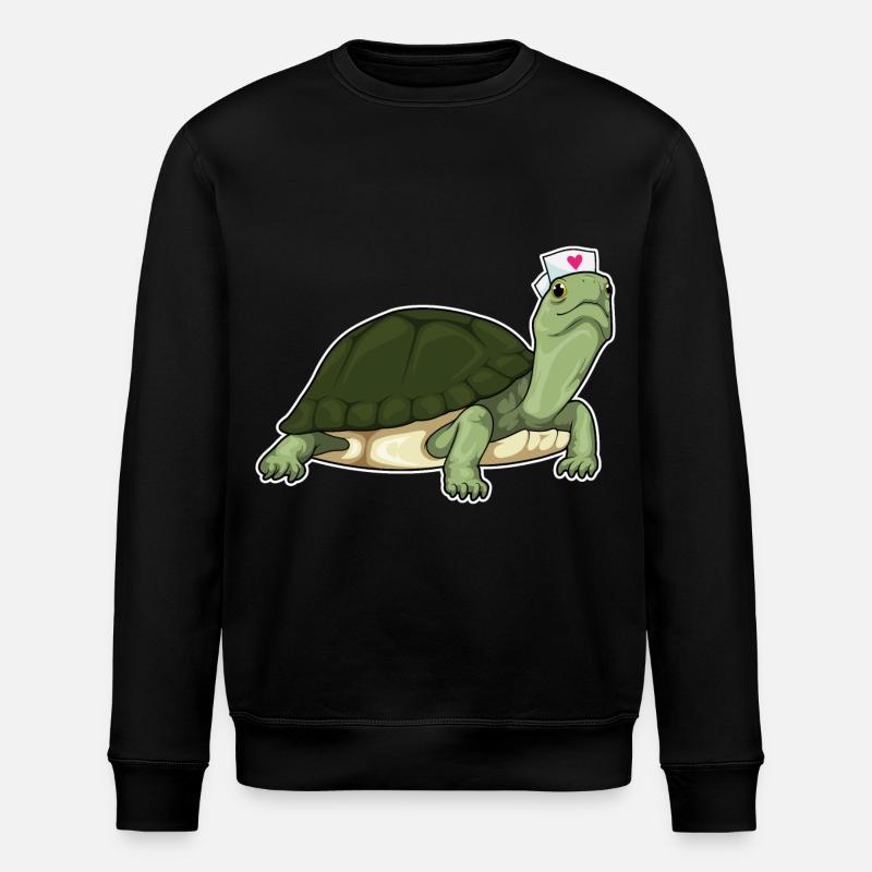 Turtle Nurse - Stanley/Stella ROLLER Unisex Organic Sweatshirt - black