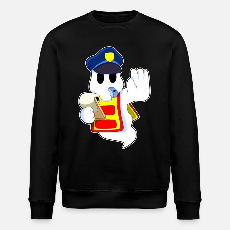 de policier avec sifflet - Sweat bio ROLLER Stanley/Stella Unisexe - noir