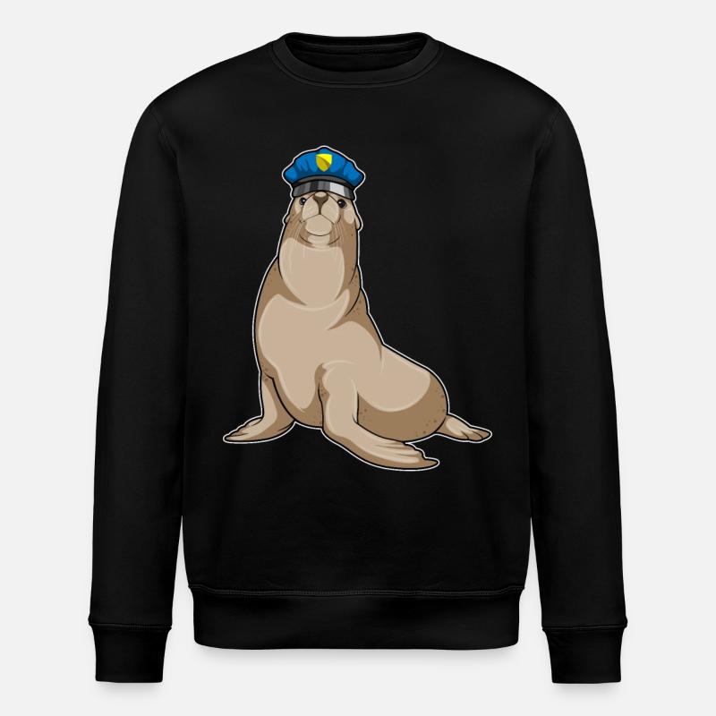 Seal en tant que policier - Sweat bio ROLLER Stanley/Stella Unisexe - noir