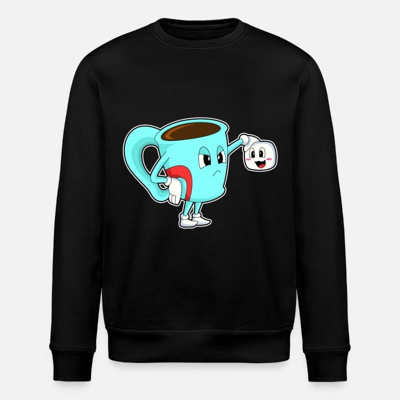 Tasse mit Kaffee - Stanley/Stella Unisex Bio-Sweatshirt ROLLER - Schwarz