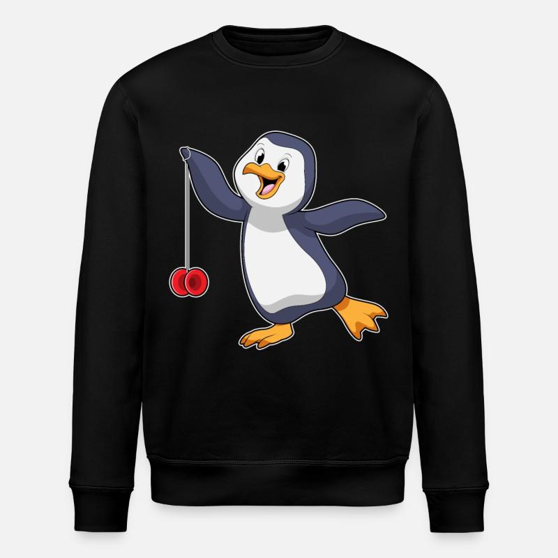 Pingouin avec Jojo - Sweat bio ROLLER Stanley/Stella Unisexe - noir