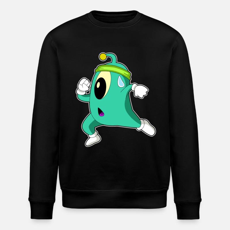 Alien en joggeur - Sweat bio ROLLER Stanley/Stella Unisexe - noir