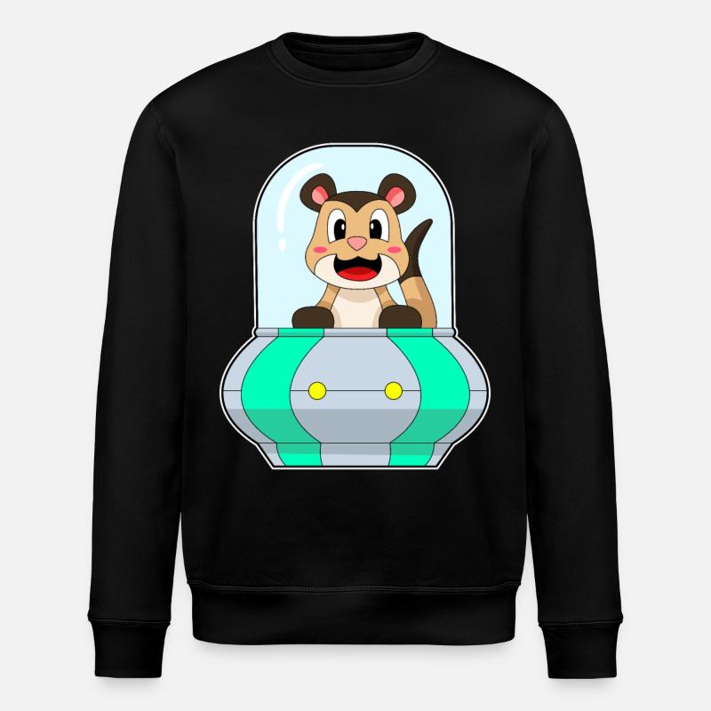 Suricates avec bateau - Sweat bio ROLLER Stanley/Stella Unisexe - noir