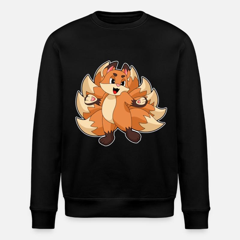 Drôle de renard - Sweat bio ROLLER Stanley/Stella Unisexe - noir