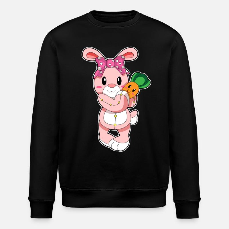 Rabbit as a toy - Stanley/Stella ROLLER Unisex Organic Sweatshirt - black