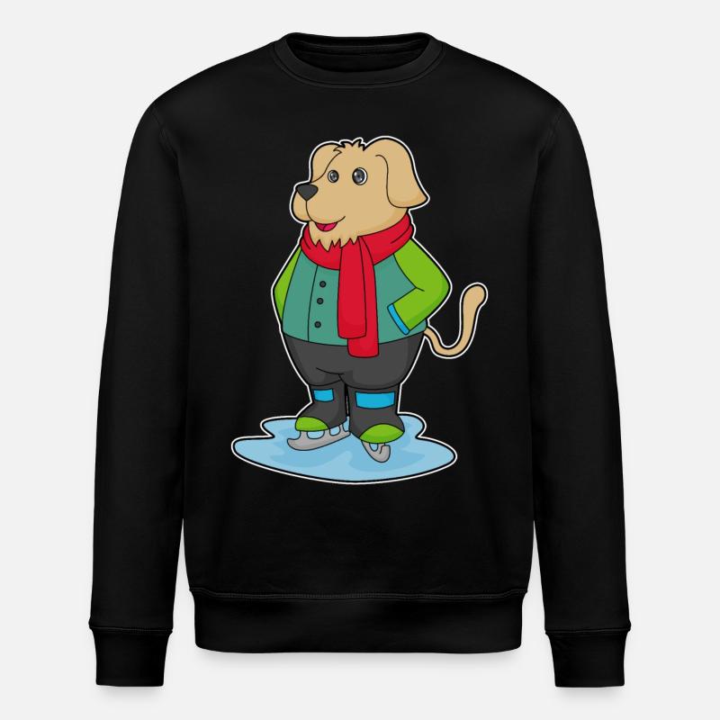 Patinage pour chiens avec patins - Sweat bio ROLLER Stanley/Stella Unisexe - noir