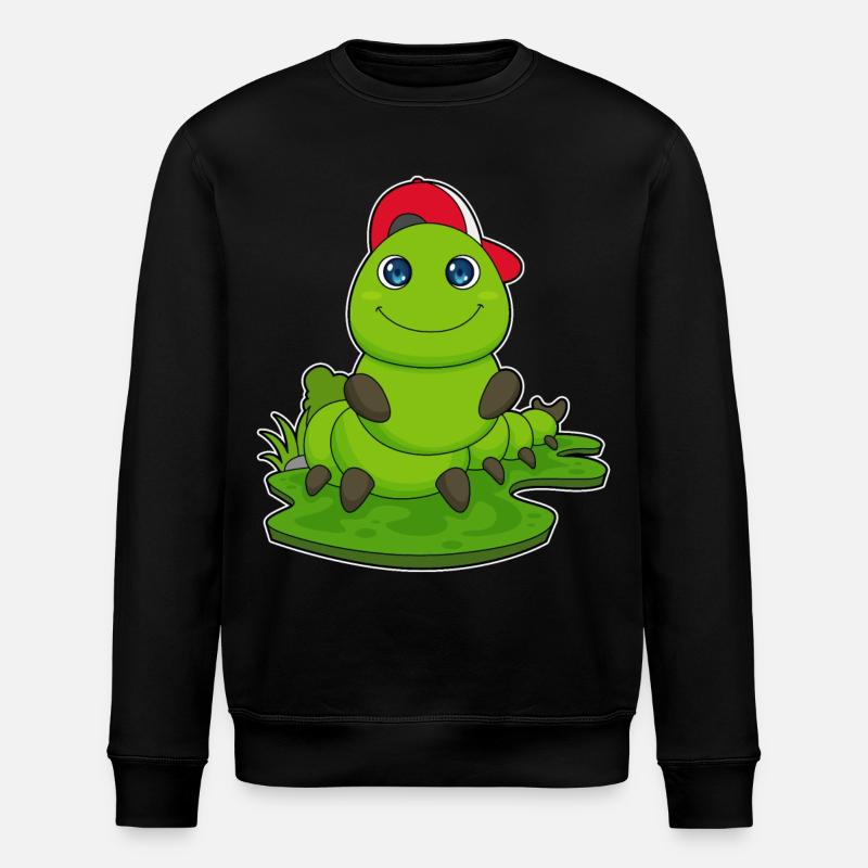 Chenille avec capuchon - Sweat bio ROLLER Stanley/Stella Unisexe - noir