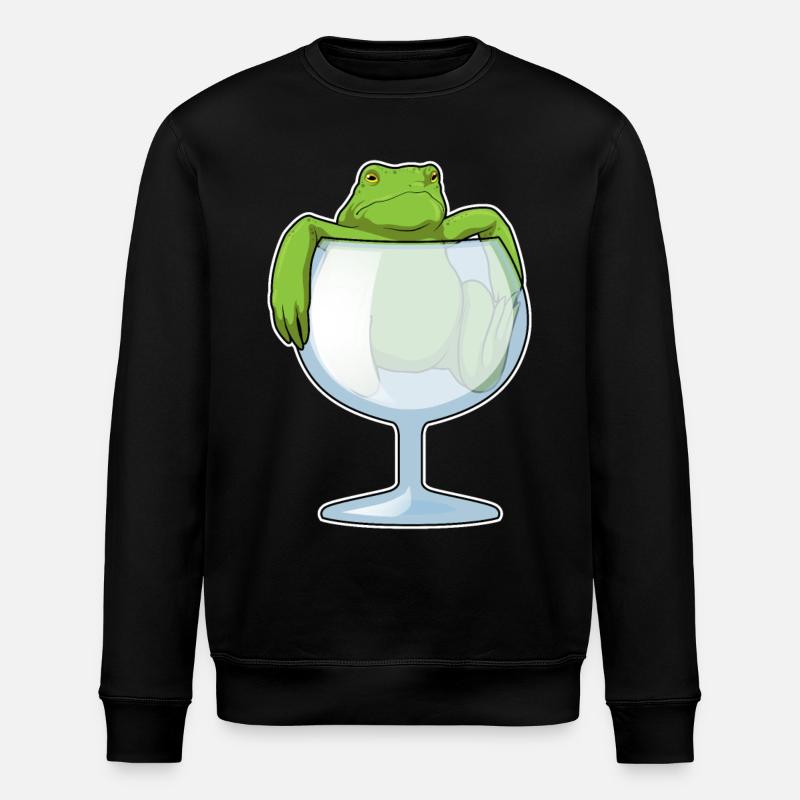 Verre de grenouille - Sweat bio ROLLER Stanley/Stella Unisexe - noir