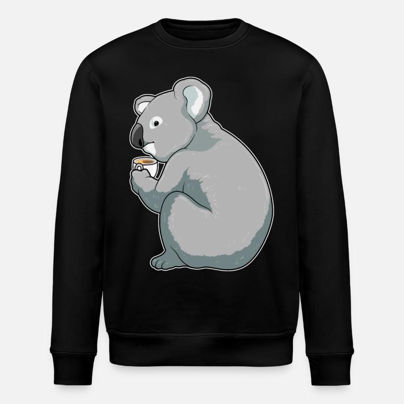 Tasse à café Koala - Sweat bio ROLLER Stanley/Stella Unisexe - noir
