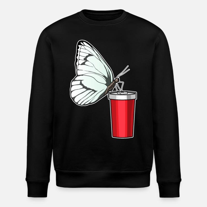 Schmetterling Trinkbecher - Stanley/Stella Unisex Bio-Sweatshirt ROLLER - Schwarz
