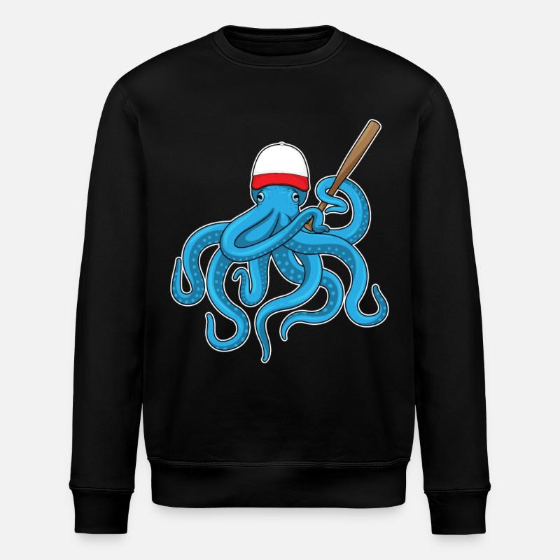 Octopus Baseball Bat Baseball - Sweat bio ROLLER Stanley/Stella Unisexe - noir