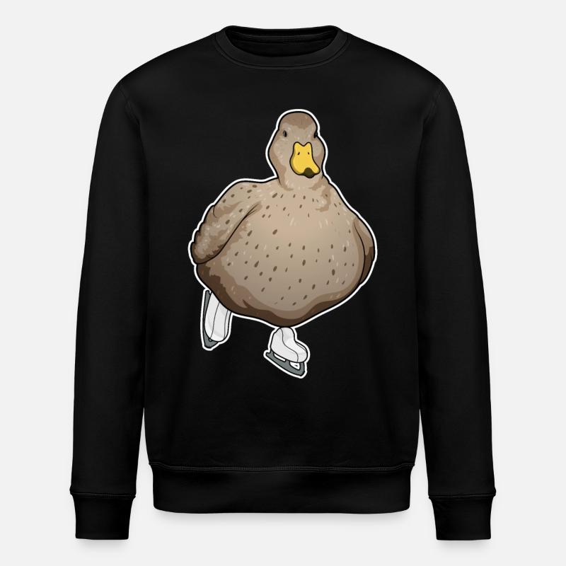 Patins à glace de canard - Sweat bio ROLLER Stanley/Stella Unisexe - noir