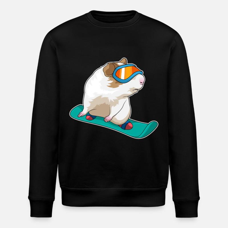 Guinea Pig Snowboarder Snowboard - Sweat bio ROLLER Stanley/Stella Unisexe - noir