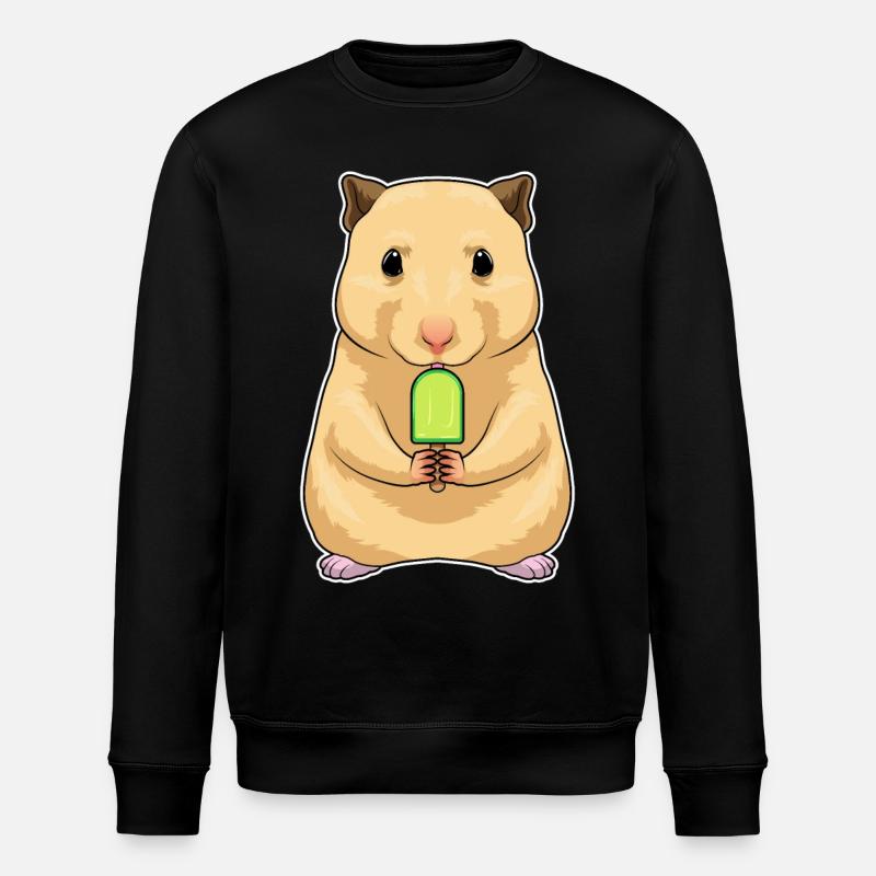 Hamster popsicles - Stanley/Stella ROLLER Unisex Organic Sweatshirt - black