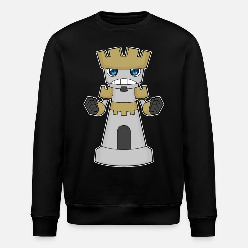 Chess piece Rook Chess - Stanley/Stella ROLLER Unisex Organic Sweatshirt - black