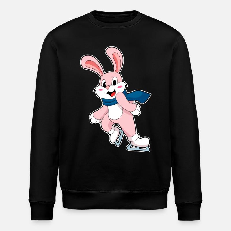 Lapin patins à glace - Sweat bio ROLLER Stanley/Stella Unisexe - noir