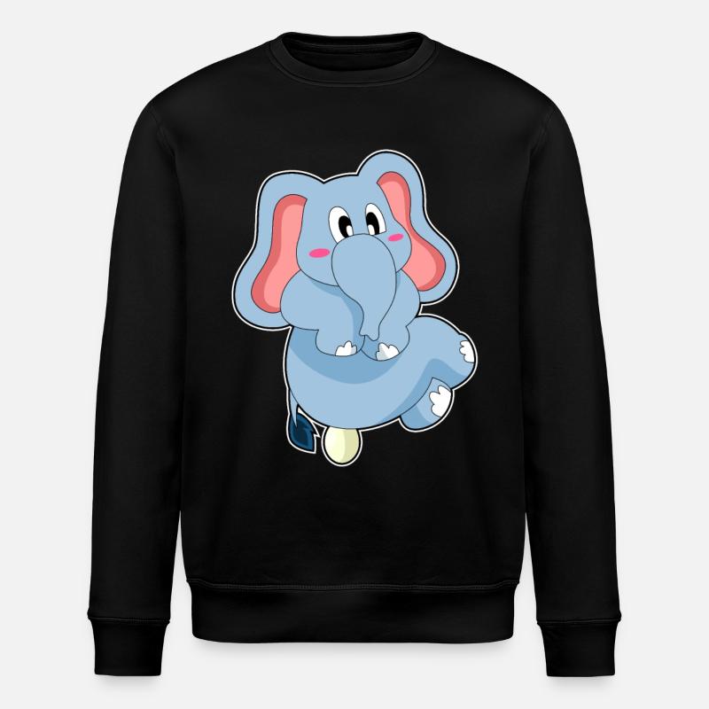 Elephant egg - Stanley/Stella ROLLER Unisex Organic Sweatshirt - black