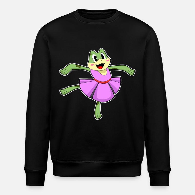 Frog Ballet Dance - Stanley/Stella ROLLER Unisex Organic Sweatshirt - black