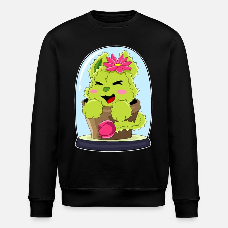 Cactus chat - Sweat bio ROLLER Stanley/Stella Unisexe - noir