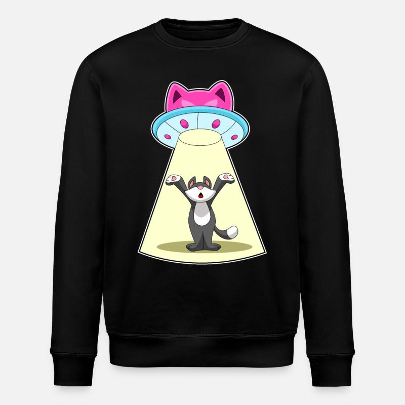 Vaisseau spatial pour chat - Sweat bio ROLLER Stanley/Stella Unisexe - noir