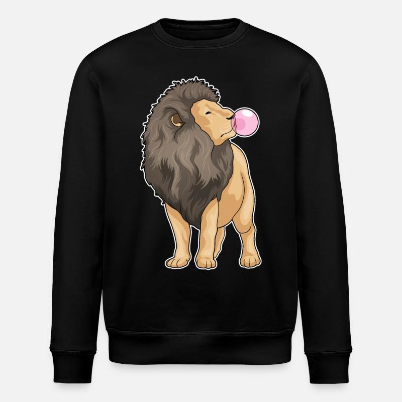 Löwe Kaugummi - Stanley/Stella Unisex Bio-Sweatshirt ROLLER - Schwarz