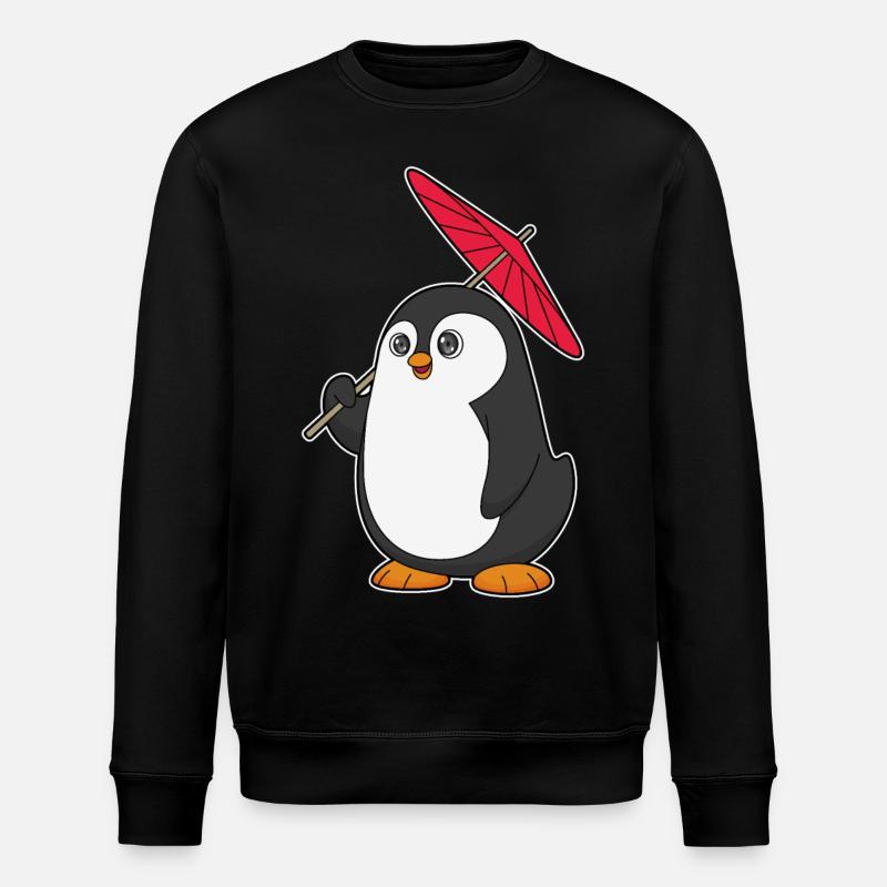 Penguin Umbrella - Stanley/Stella ROLLER Unisex Organic Sweatshirt - black