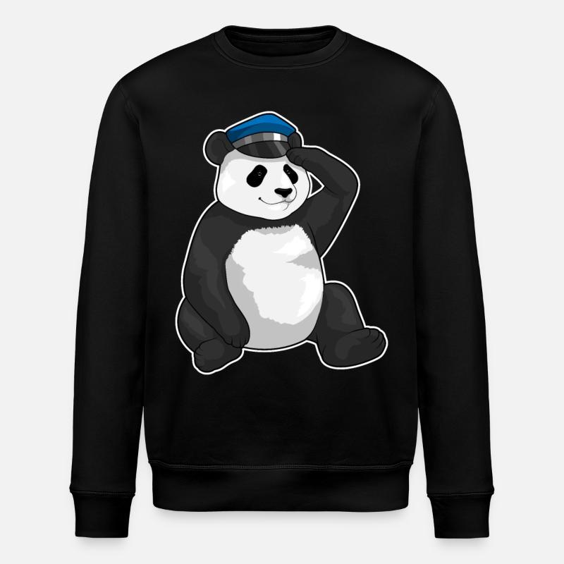 Casquette de police Panda - Sweat bio ROLLER Stanley/Stella Unisexe - noir