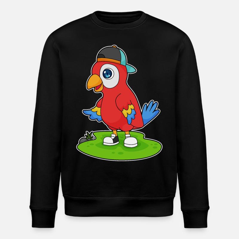 Bouchon de perroquet - Sweat bio ROLLER Stanley/Stella Unisexe - noir