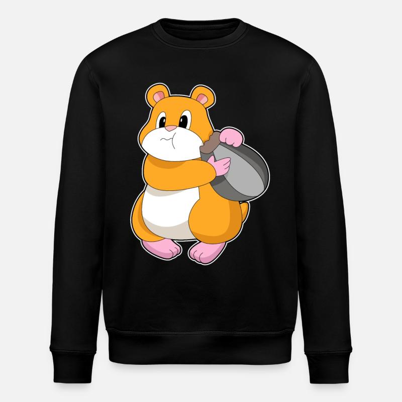 Hamster Noyer - Sweat bio ROLLER Stanley/Stella Unisexe - noir