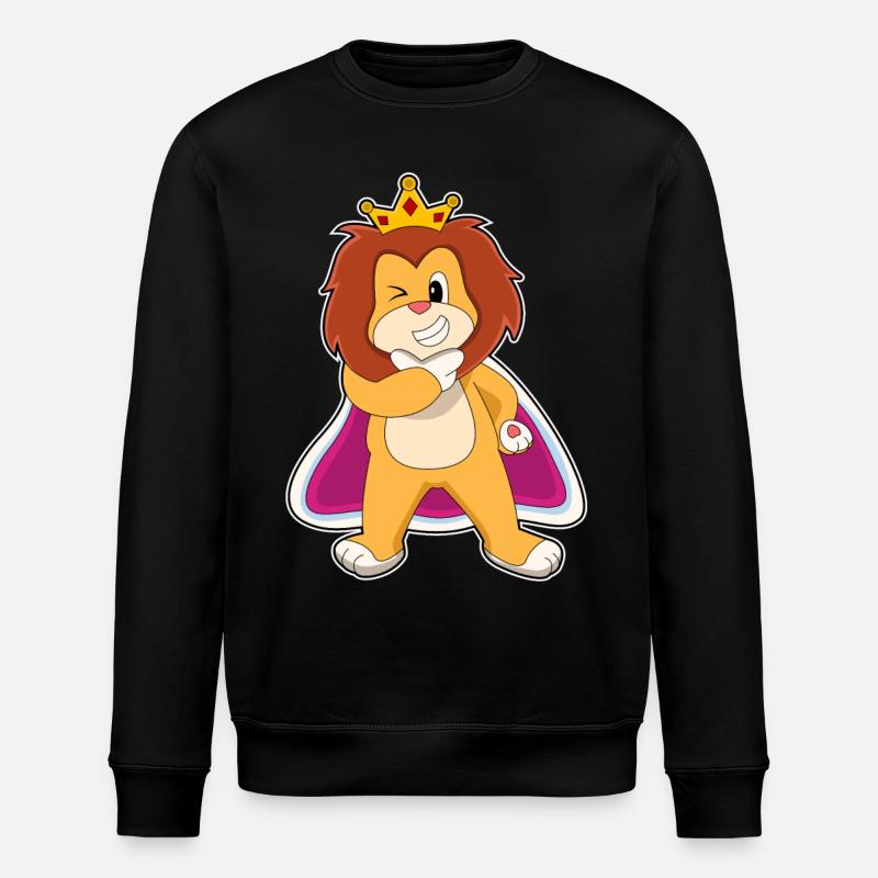 Couronne du Roi Lion - Sweat bio ROLLER Stanley/Stella Unisexe - noir