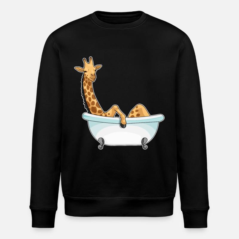 Baignoire girafe - Sweat bio ROLLER Stanley/Stella Unisexe - noir