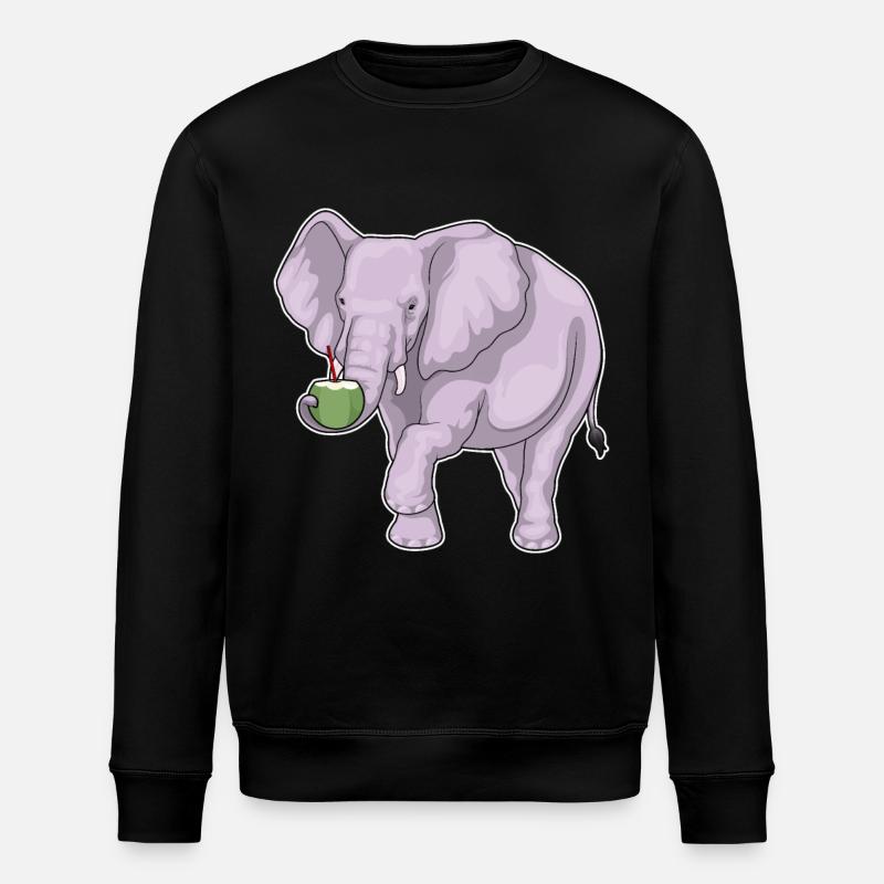 Éléphant Noix de - Sweat bio ROLLER Stanley/Stella Unisexe - noir