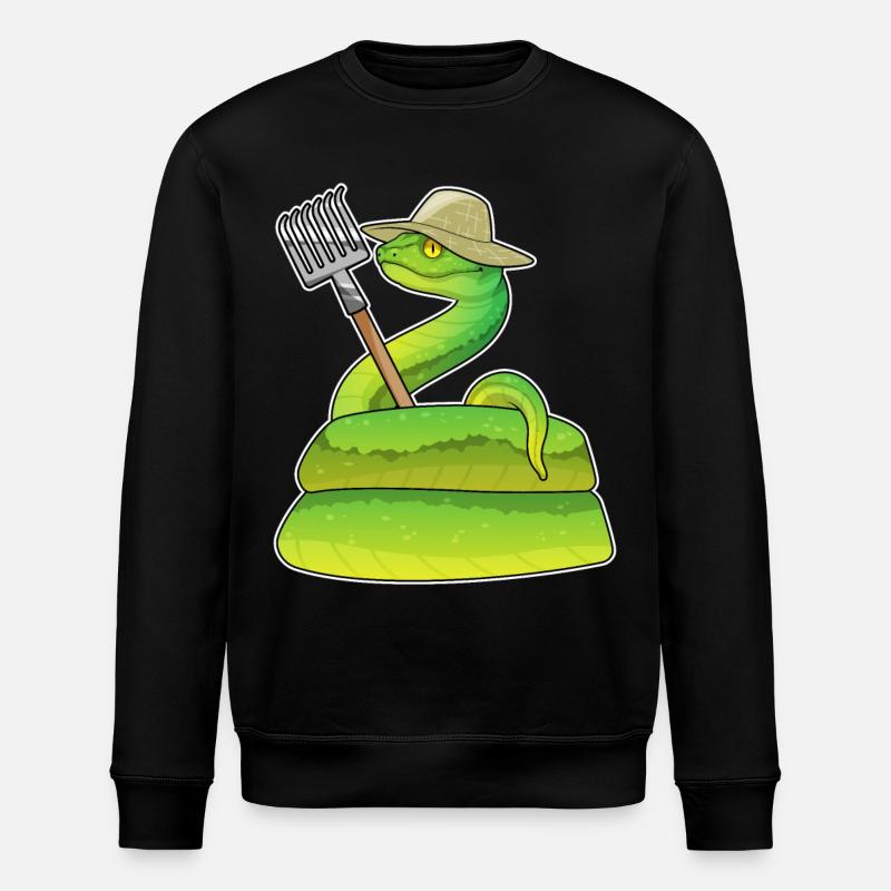 Éleveur de serpents Harke - Sweat bio ROLLER Stanley/Stella Unisexe - noir