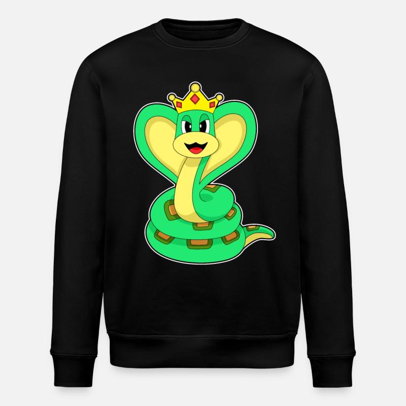 Couronne du Roi Serpent - Sweat bio ROLLER Stanley/Stella Unisexe - noir