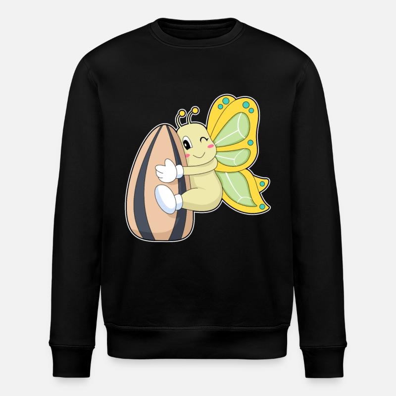 Butterfly Seeds - Stanley/Stella ROLLER Unisex Organic Sweatshirt - black