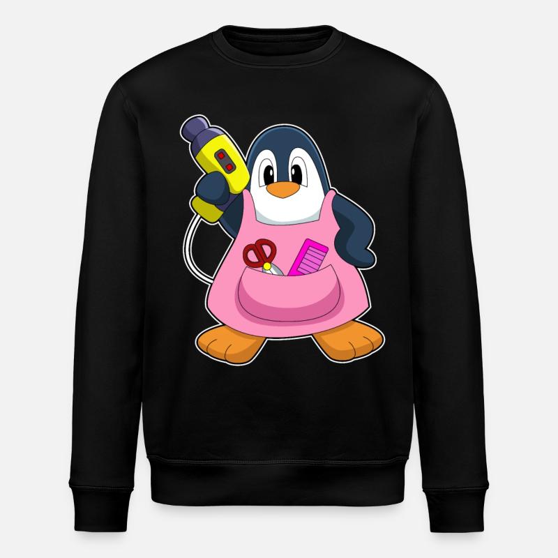 Penguin Coiffeur Sèche-cheveux - Sweat bio ROLLER Stanley/Stella Unisexe - noir