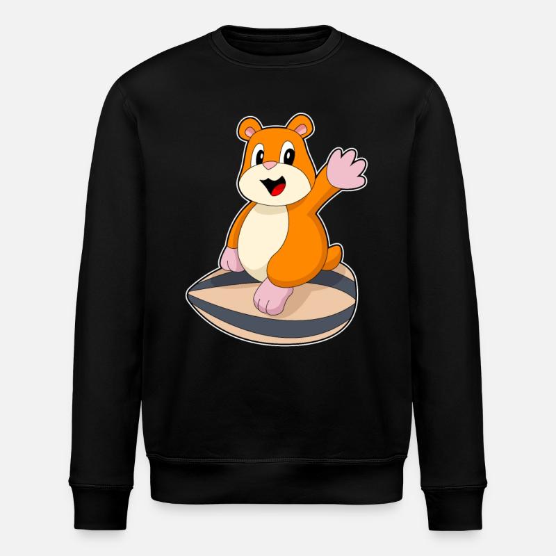 Hamster Seeds - Stanley/Stella ROLLER Unisex Organic Sweatshirt - black