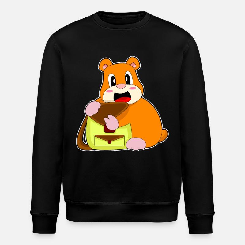 Hamster Handbag - Stanley/Stella ROLLER Unisex Organic Sweatshirt - black