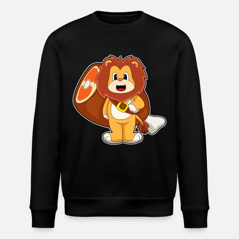 Löwe Fleisch - Stanley/Stella Unisex Bio-Sweatshirt ROLLER - Schwarz