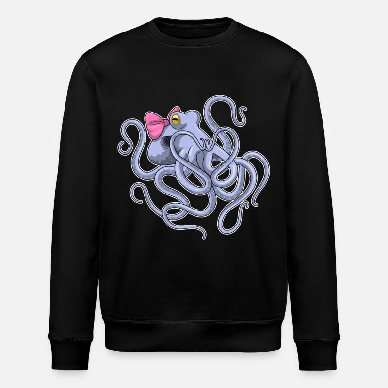 Boucle de pieuvre - Sweat bio ROLLER Stanley/Stella Unisexe - noir