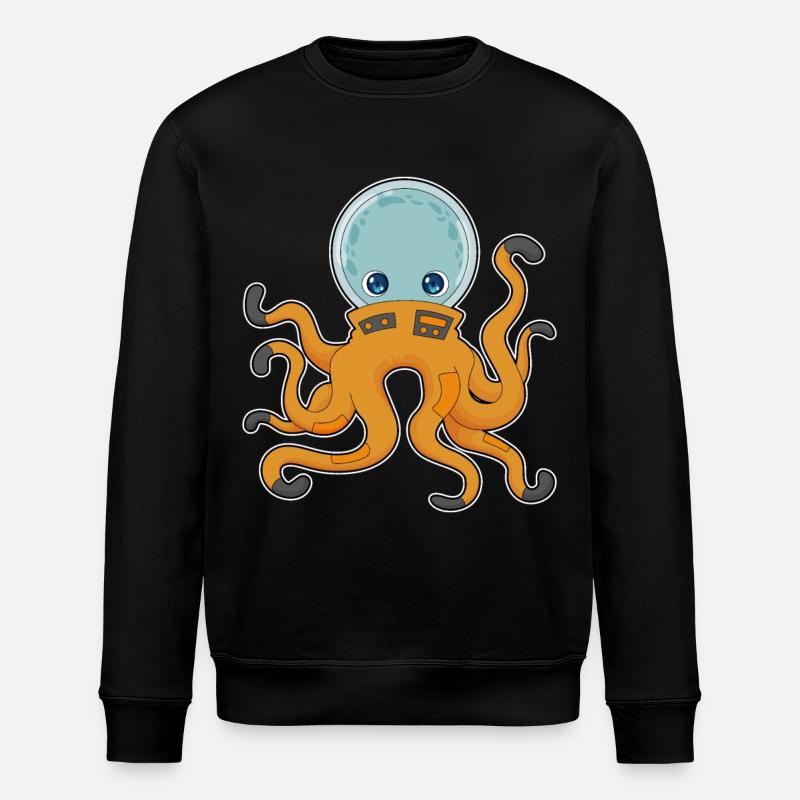 Espace des astronautes Octopus - Sweat bio ROLLER Stanley/Stella Unisexe - noir