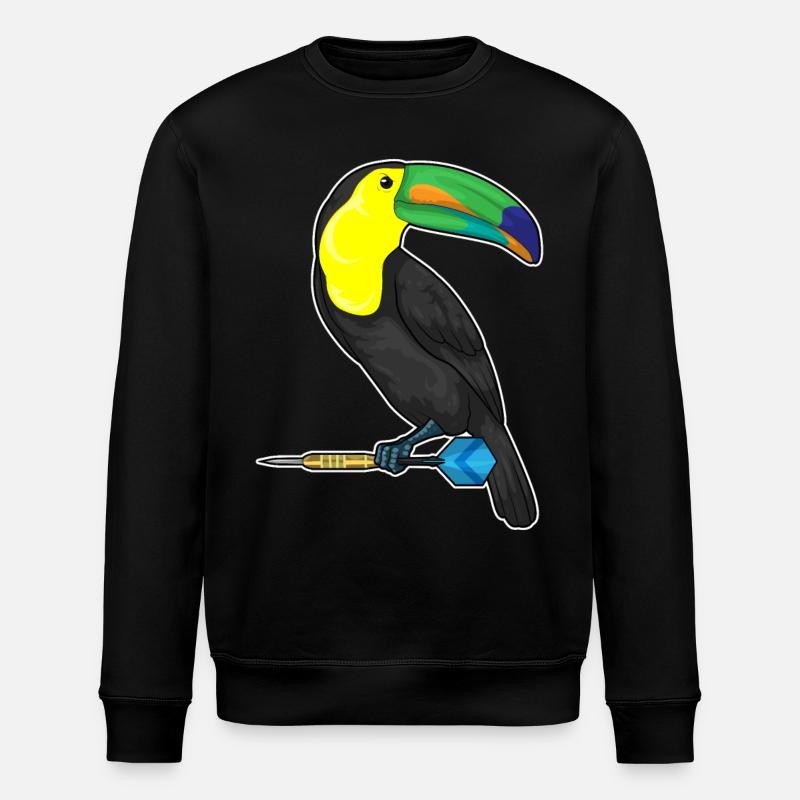 Toucan Dart Dart - Stanley/Stella ROLLER Unisex Organic Sweatshirt - black