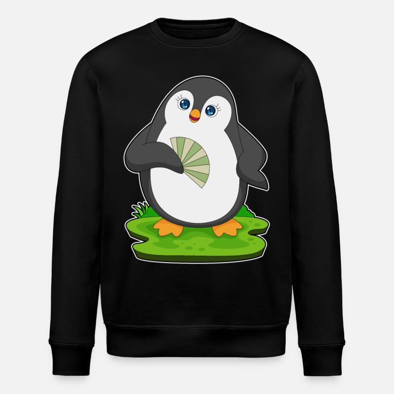 Pinguin Handventilator - Stanley/Stella Unisex Bio-Sweatshirt ROLLER - Schwarz