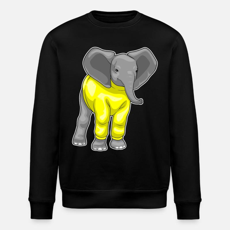 Éléphant d’hiver - Sweat bio ROLLER Stanley/Stella Unisexe - noir