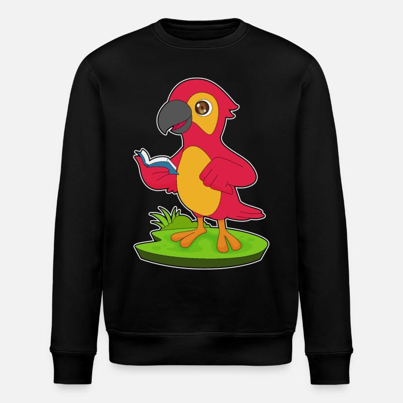 Parrot Book - Stanley/Stella ROLLER Unisex Organic Sweatshirt - black