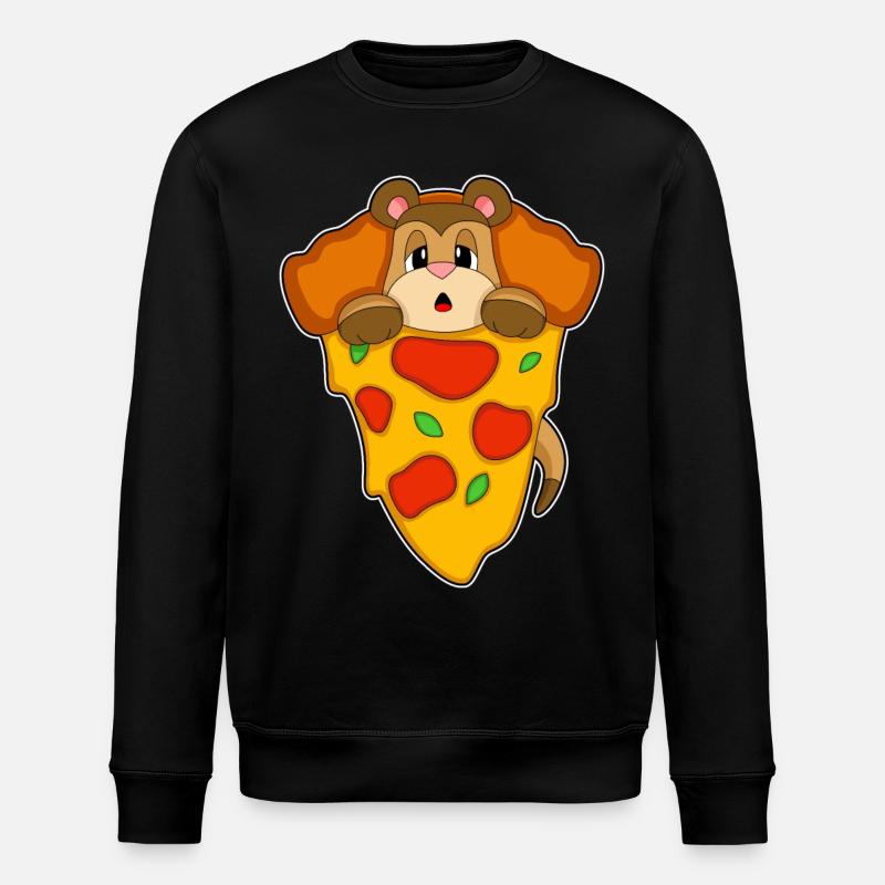 Pizza suricate - Sweat bio ROLLER Stanley/Stella Unisexe - noir