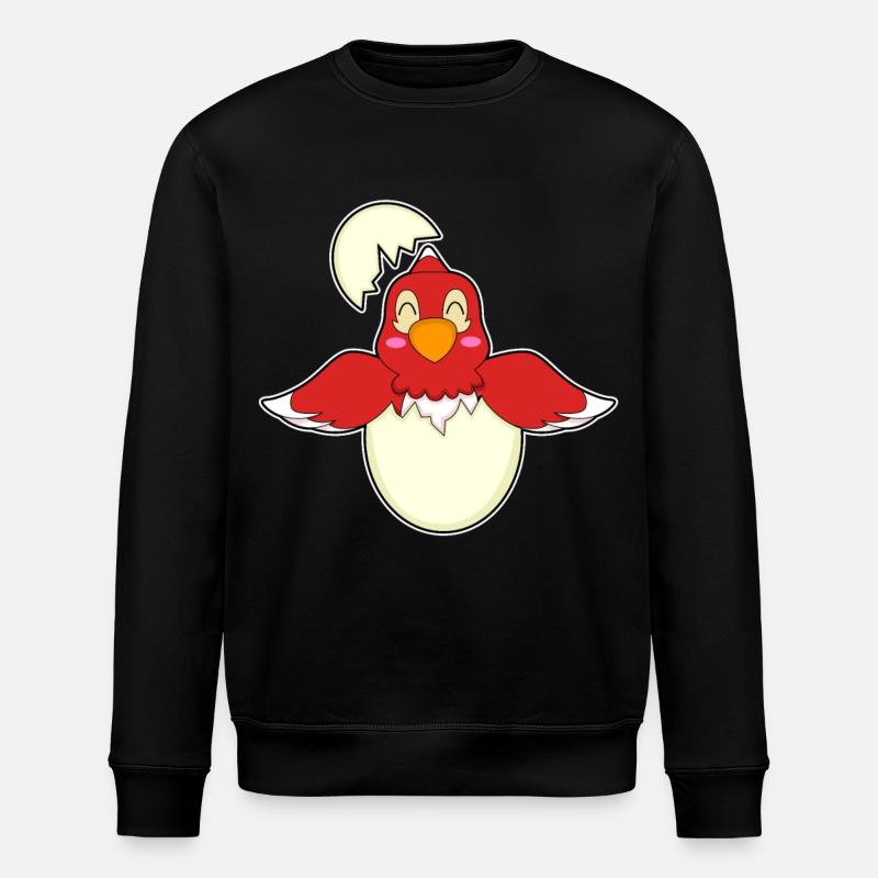 Parrot Egg - Stanley/Stella ROLLER Unisex Organic Sweatshirt - black