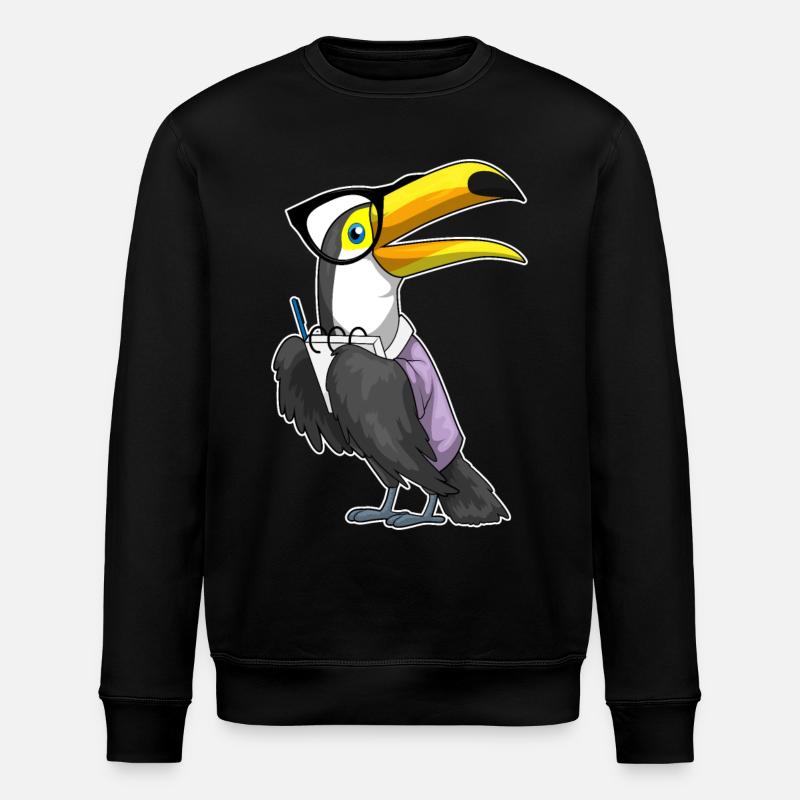 Toucan Secrétaire Bloc-notes - Sweat bio ROLLER Stanley/Stella Unisexe - noir